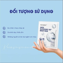Mặt Nạ Sur.Medic Super Glutathione 100 Bright Truyền Trắng Căng Bóng Da