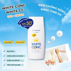 Kem Chống Nắng White Conc Nâng Tone Dưỡng Trắng Sáng Da 75g