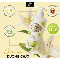 Sữa tắm trắng da Double Rich hương hoa ly