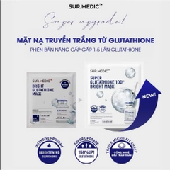 Mặt Nạ Sur.Medic Super Glutathione 100 Bright Truyền Trắng Căng Bóng Da