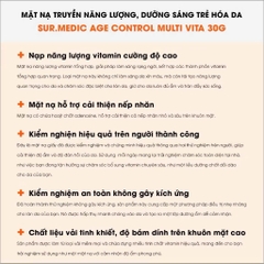 Mặt Nạ Sur.Medic Age Control Multi Vita Cải Thiện Vấn Đề Lão Hoá