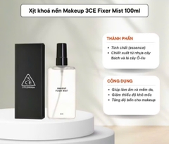 Xịt Khoáng Khoá Nền 3CE Makeup Fixer Mist Cấp Ẩm 100ml