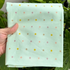 (Thô cotton) Vải chấm bi nhiều màu (dài 1m, khổ 1.45m, vải cắt liền) may quần áo trẻ em người lớn, decor, DIY
