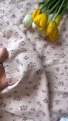 Vải cotton hàn (SLx0.5m khổ 1.6m) đũi lạnh mềm, mát, hút mồ hôi in hình dễ thương