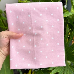 (Thô cotton) Vải chấm bi nhiều màu (dài 1m, khổ 1.45m, vải cắt liền) may quần áo trẻ em người lớn, decor, DIY