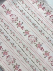 Vải Thô cotton hình động vật, búp bê - may quần áo bé gái, handmade, decor (dài 1m, khổ 1m45, vải cắt liền)