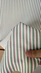 Vải Cotton hàn (đũi lạnh) sọc - may bộ, đầm, handmade, decor (dài 1m, khổ 1m6, vải cắt liền)
