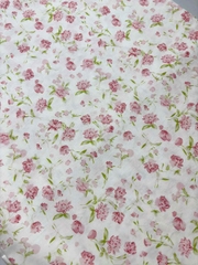 Vải Thô cotton- in hoa, chấm bi, caro, sọc- may đầm, bộ, handmade (dài 1m, khổ 1m45, vải cắt liền)