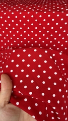Vải Lụa 100D in bi nhiều màu - may đầm, áo dài, áo bà ba (dài 1m, khổ 1m5, vải cắt liền)