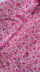 Vải thô cotton (SLx0.5m khổ 1.45m) kate lụa 3D họa tiết in hoa nhí phong phú, đa dạng, bắt mắt.