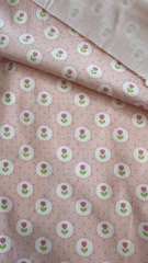 Vải thô cotton (SLx0.5m khổ 1.45m) kate lụa 3D họa tiết in hoa nhí phong phú, đa dạng, bắt mắt.