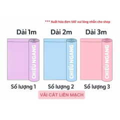 Vải Lụa 100D in bi nhiều màu - may đầm, áo dài, áo bà ba (dài 1m, khổ 1m5, vải cắt liền)