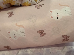 Vải Thô cotton hình động vật, búp bê - may quần áo bé gái, handmade, decor (dài 1m, khổ 1m45, vải cắt liền)