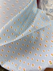 Vải Thô cotton- in hoa, chấm bi, caro, sọc- may đầm, bộ, handmade (dài 1m, khổ 1m45, vải cắt liền)