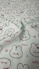 Vải Cotton hàn (đũi lạnh) in hoa, hình cute - may bộ, đầm, handmade, decor (dài 1m, khổ 1m6, vải cắt liền)