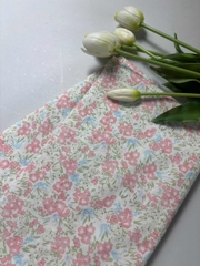 Vải Thô cotton- in hoa, chấm bi, caro, sọc- may đầm, bộ, handmade (dài 1m, khổ 1m45, vải cắt liền)
