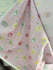 Vải Thô cotton - họa tiết sinh nhật, birthday, trang trí, quần áo, DIY (dài 1m, khổ 1.45m, vải cắt liền)
