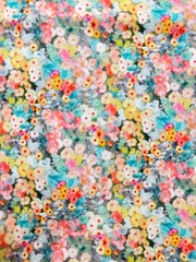 Vải Thô cotton in hoa, caro, sọc - may bộ, đầm, handmade, decor (dài 1m, khổ 1m45, vải cắt liền)