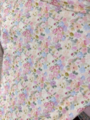Vải Thô cotton hoa - may đầm, bộ người lớn, bé gái mùa hè, DIY…(dài 1m, khổ 1.45, vải cắt liền)