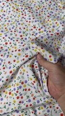 Vải Lụa 100D hoa nhí - may đầm, áo dài, áo bà ba (dài 1m, khổ 1m5, vải cắt liền)