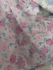Vải Cotton hàn (đũi lạnh) in hoa, hình cute - may bộ, đầm, handmade, decor (dài 1m, khổ 1m6, vải cắt liền)