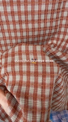 Vải thô (SLx0.5m khổ 1.5m) caro nhung