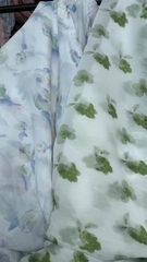 Vải Tơ giấy (SLx0.5m khổ 1.5m) tơ nến thêu hoa, phù hợp may áo dài cách tân, đầm, áo...