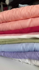 Vải Organza (SLx0.5m khổ 1.5m) tơ sống trơn nhiều màu, loại mềm