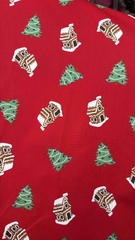 Vải Thô cotton Giáng Sinh, Noel - may đầm cho bé, decor, handmade (dài 1m, khổ 1m45, vải cắt liền)