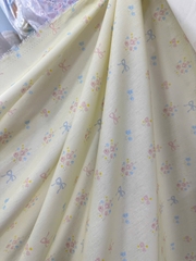Vải Thô cotton in hoa, caro, sọc - may bộ, đầm, handmade, decor (dài 1m, khổ 1m45, vải cắt liền)