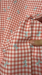 Vải Thô cotton in hoa, caro, sọc - may bộ, đầm, handmade, decor (dài 1m, khổ 1m45, vải cắt liền)