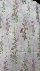 Vải Thô cotton- in hoa, chấm bi, caro, sọc- may đầm, bộ, handmade (dài 1m, khổ 1m45, vải cắt liền)