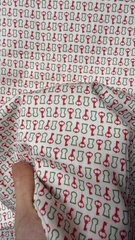 Vải Thô cotton in hoa, trái tim - may đầm, bộ, handmade, decor (dài 1m, khổ 1m45, vải cắt liền)