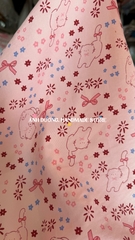 Vải cotton hàn (SLx0.5m khổ 1.6m) đũi lạnh mềm, mát, hút mồ hôi in hình dễ thương