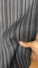 Vải Đũi vân mây sọc - may bộ, quần dài suông, đầm thời trang (dài 1m, khổ 1m5, vải cắt liền)