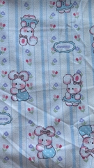Vải xốp gạo (SLx0.5m khổ 1.5m) in hình dễ thương gấu, loopy, dâu, thỏ, nơ, kitty....