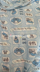 Vải xốp gạo (SLx0.5m khổ 1.5m) in hình dễ thương gấu, loopy, dâu, thỏ, nơ, kitty....