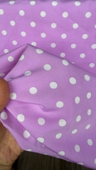 Vải Lụa 100D in bi nhiều màu - may đầm, áo dài, áo bà ba (dài 1m, khổ 1m5, vải cắt liền)