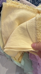 Vải cotton hàn (SLx0.5m khổ 1.5m) đũi lạnh, màu trơn