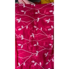 Vải Tơ giấy (SLx0.5m khổ 1.5m) tơ nến thêu hoa, phù hợp may áo dài cách tân, đầm, áo...