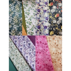 Vải Gấm In Bông Cao Cấp Cho Áo Dài, khổ 1.5m (Vải khúc đẵ cắt 2m)