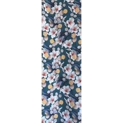 Vải lụa Thanh mai in hoa co dãn chiều, khúc 2*1.5m. (Vải khúc cắt sẵn)