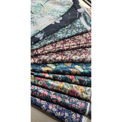 Vải Gấm In Bông Cao Cấp Cho Áo Dài, khổ 1.5m (Vải khúc đẵ cắt 2m)