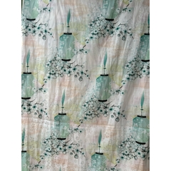 Vải Gấm In Bông Cao Cấp Cho Áo Dài, khổ 1.5m (Vải khúc đẵ cắt 2m)