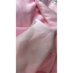 Vải Organza vân (SLx0.5m khổ 1.5m) màu hồng