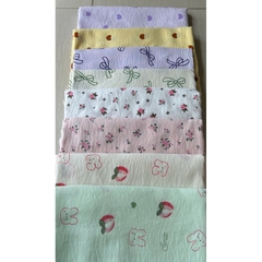 Vải cotton hàn (SLx0.5m khổ 1.6m) đũi lạnh mềm, mát, hút mồ hôi in hình dễ thương