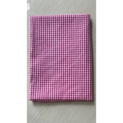 Vải cotton (SLx0.5m khổ 1.4m) kate caro, sắc nét màu đẹp, thấm hút tốt