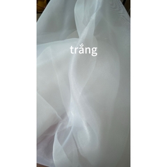 Vải organza (SLx0.5m khổ 1.5m) nhiều màu, vải khô, ánh kim tuyến