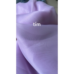 Vải organza (SLx0.5m khổ 1.5m) nhiều màu, vải khô, ánh kim tuyến