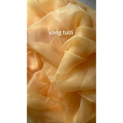 Vải organza (SLx0.5m khổ 1.5m) nhiều màu, vải khô, ánh kim tuyến